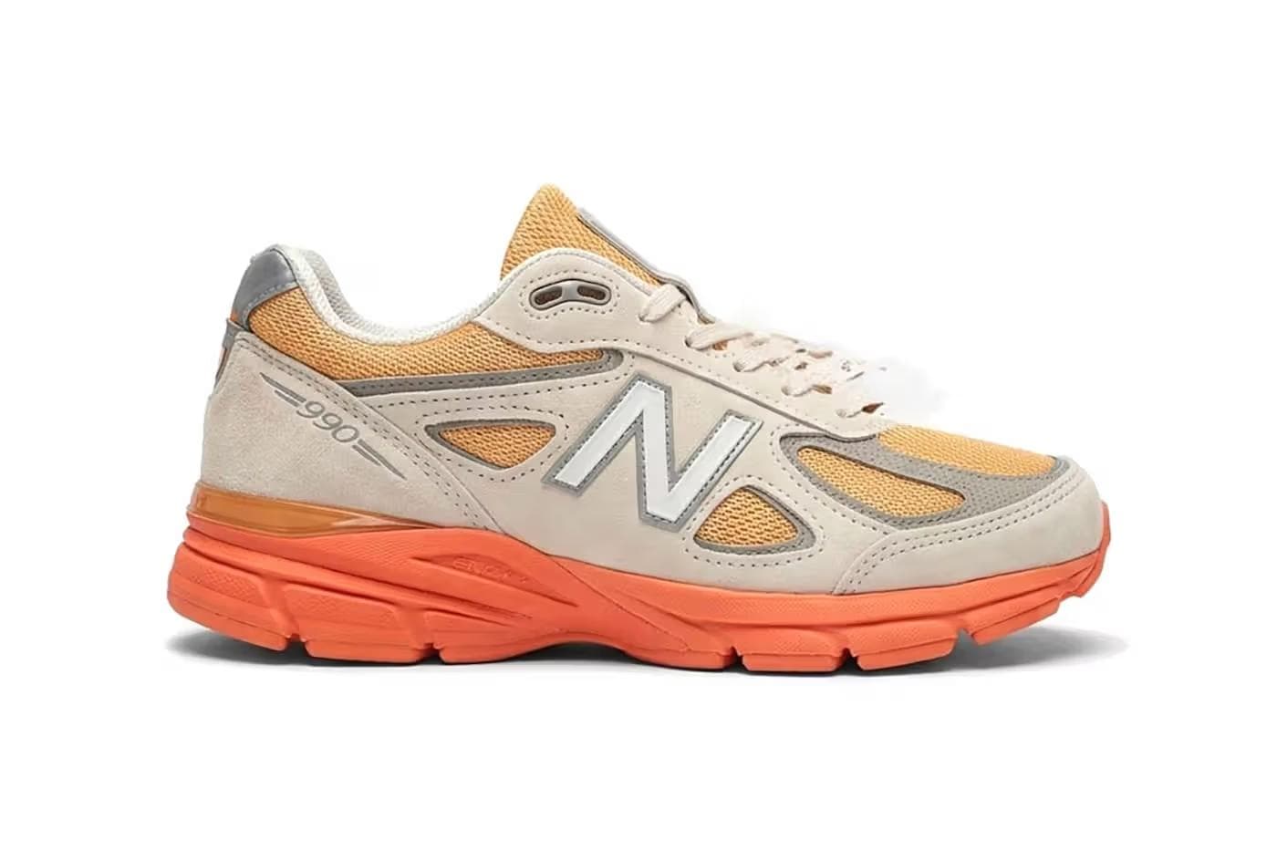 New Balance 990v4 'Moonbeam/Tangerine Heat': Release Info